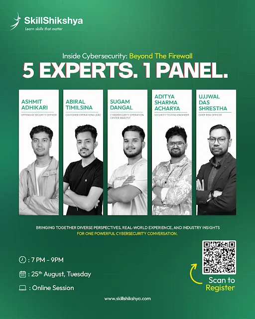 This is the image of the panel that will teach cybersecurity