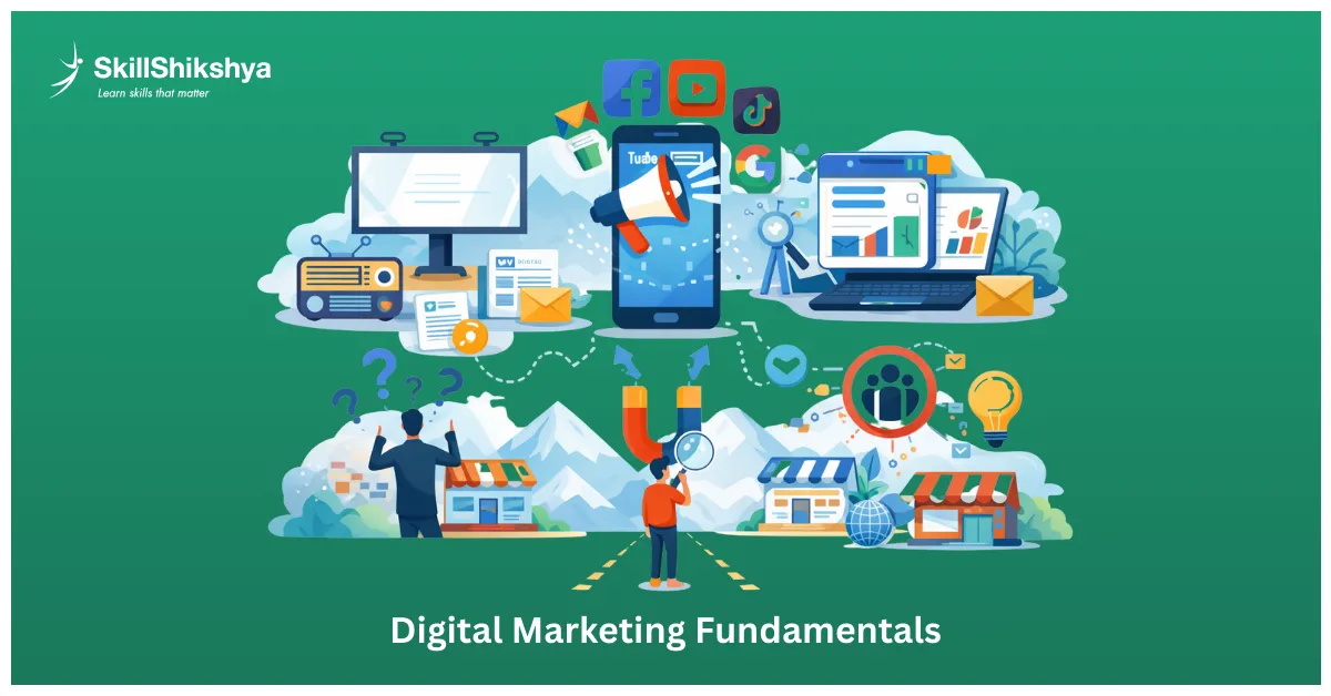 Digital marketing career roadmap fundamentals explaining how digital marketing works for businesses in Nepal