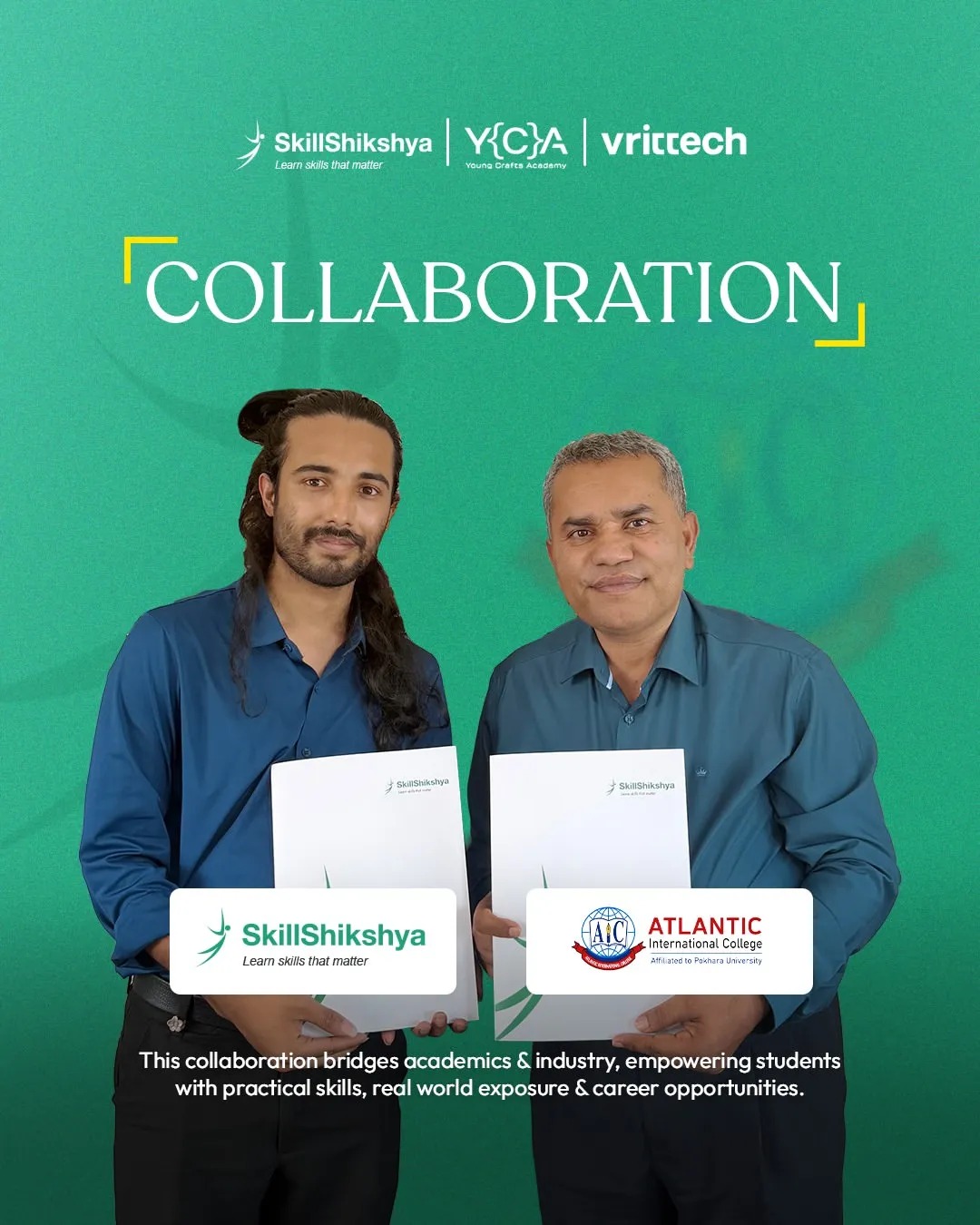 Skill Shikshya partners with Atlantic International College to bring practical Excel, Accounting & Career Training to BBA/MBA students in Kathmandu.