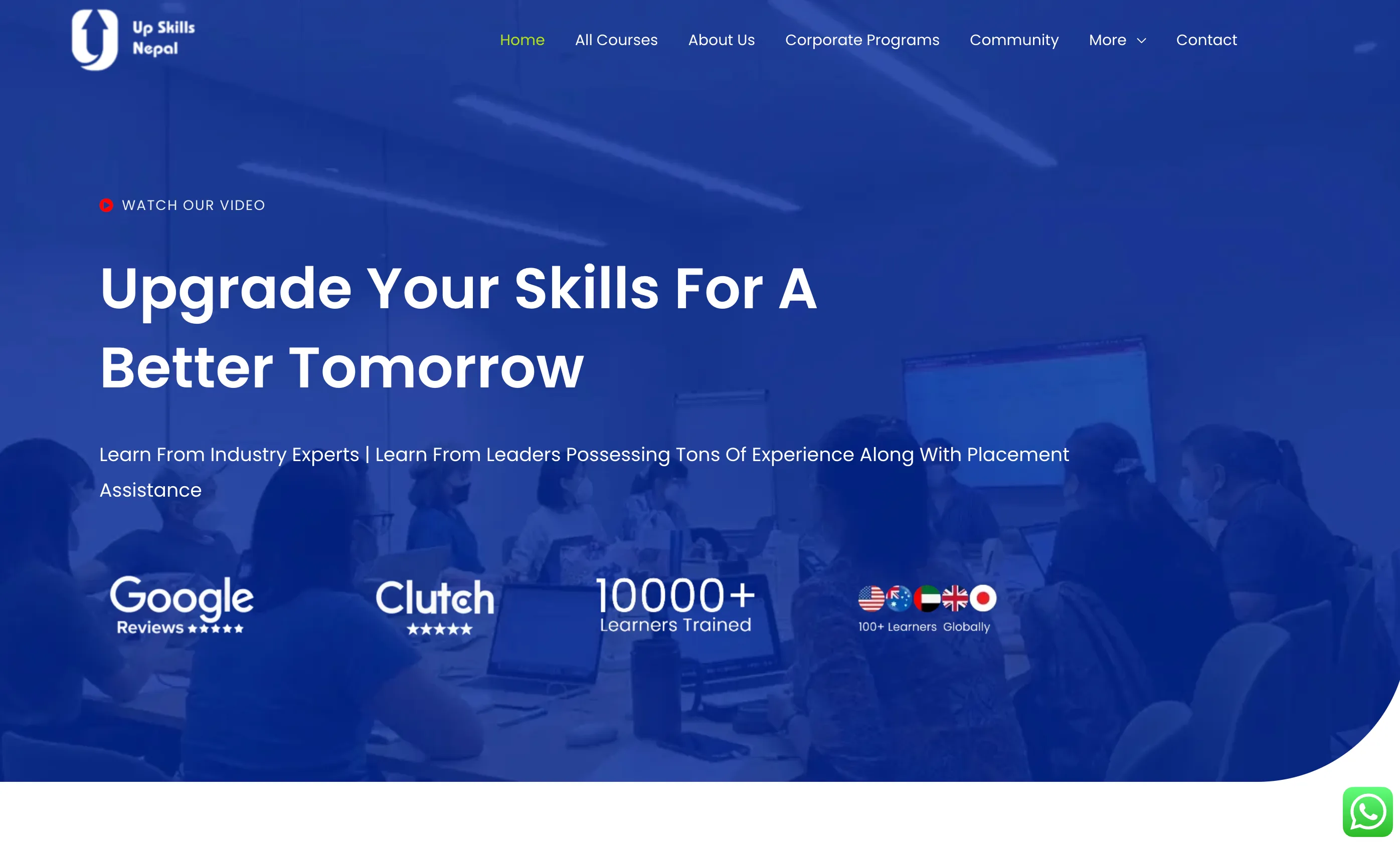 UpSkill Nepal IT training institute: 10,000+ learners trained with placement assistance and industry expert instructors