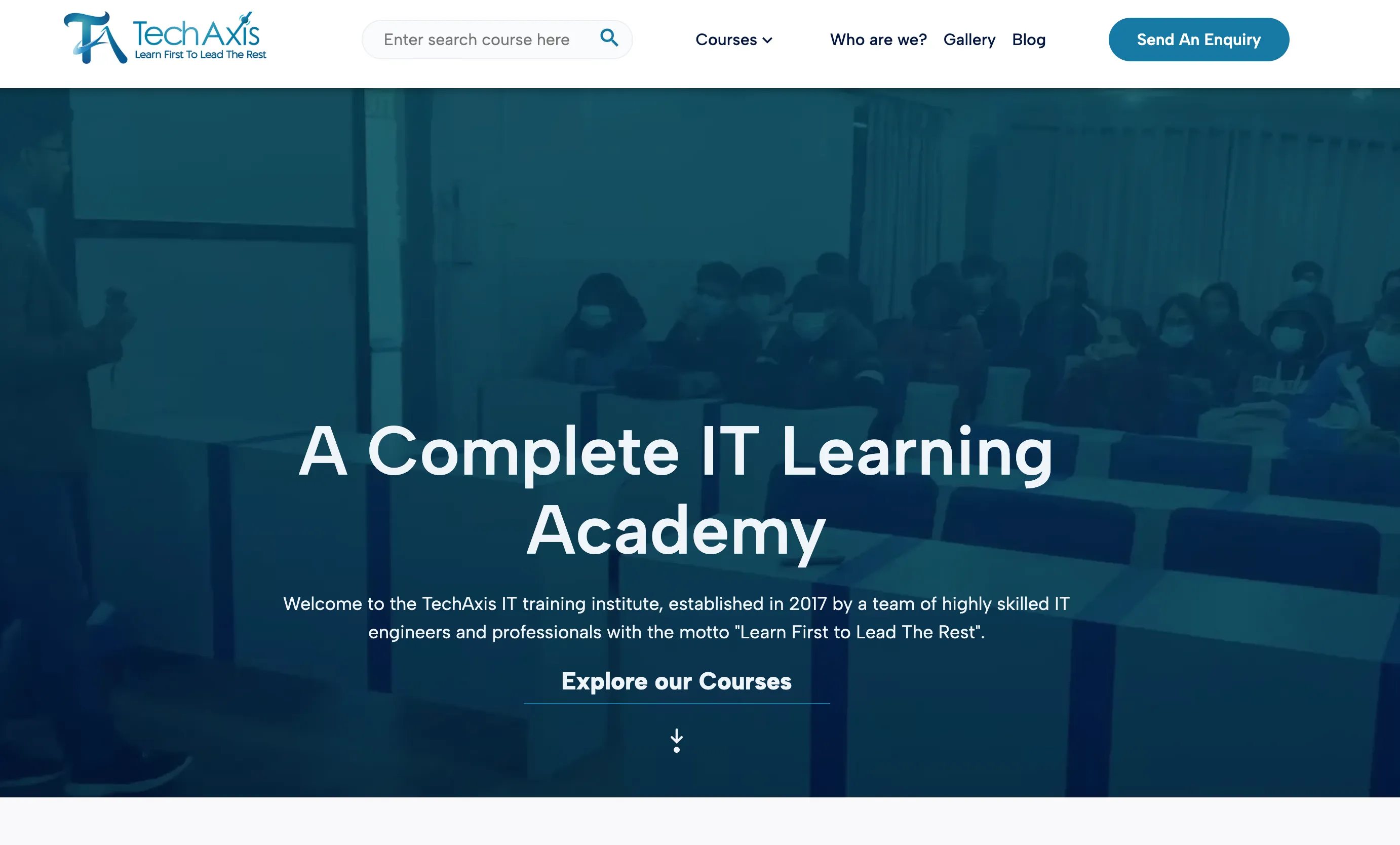 TechAxis IT training institute Nepal — complete IT learning academy established in 2017 in Lalitpur