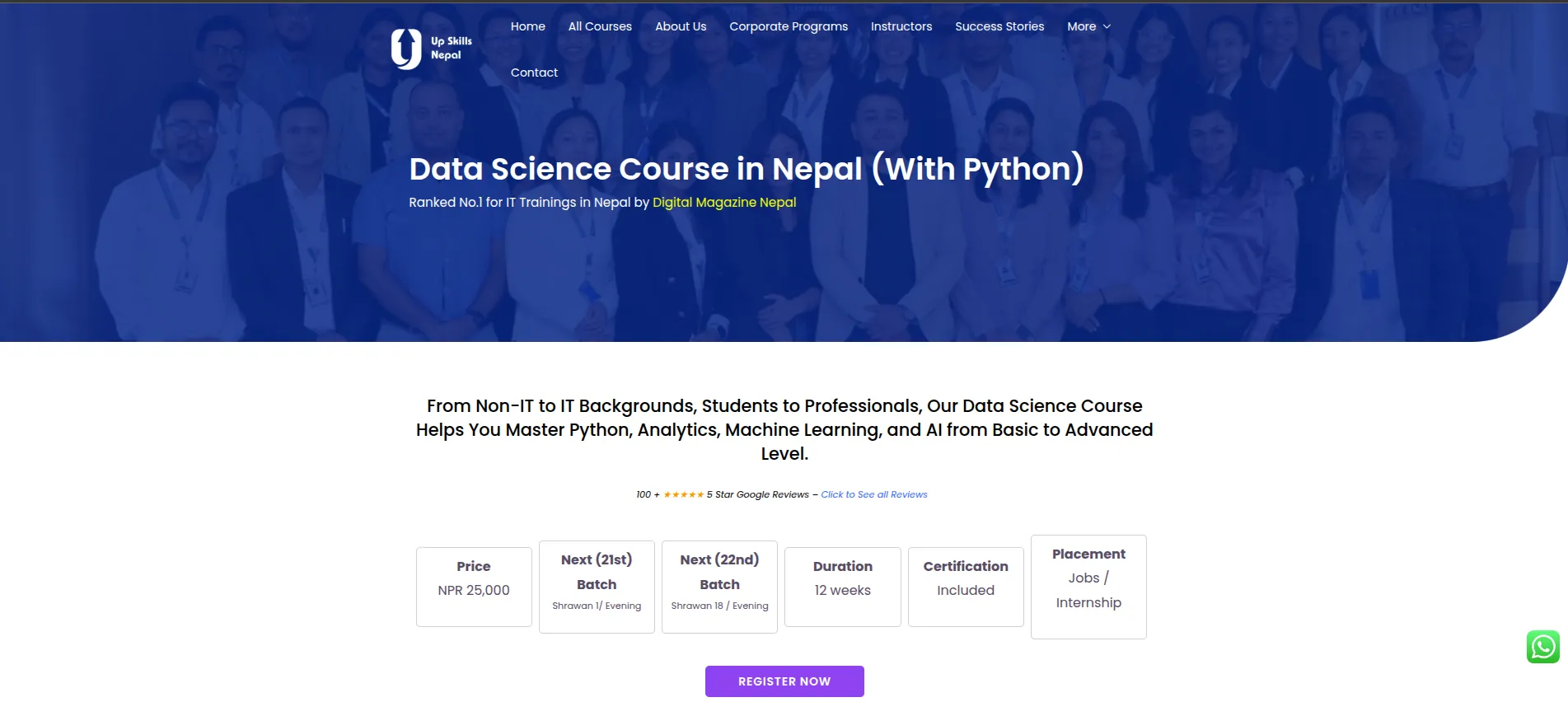  Deerwalk Data Science Course is the ultimate data science course.